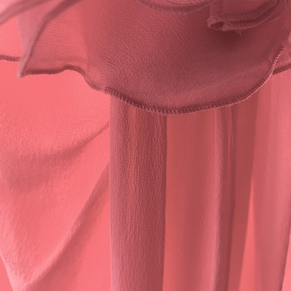 Giambattista Valli off-shoulder silk georgette gown in pink. Size 38. NWT - Picture 11 of 11